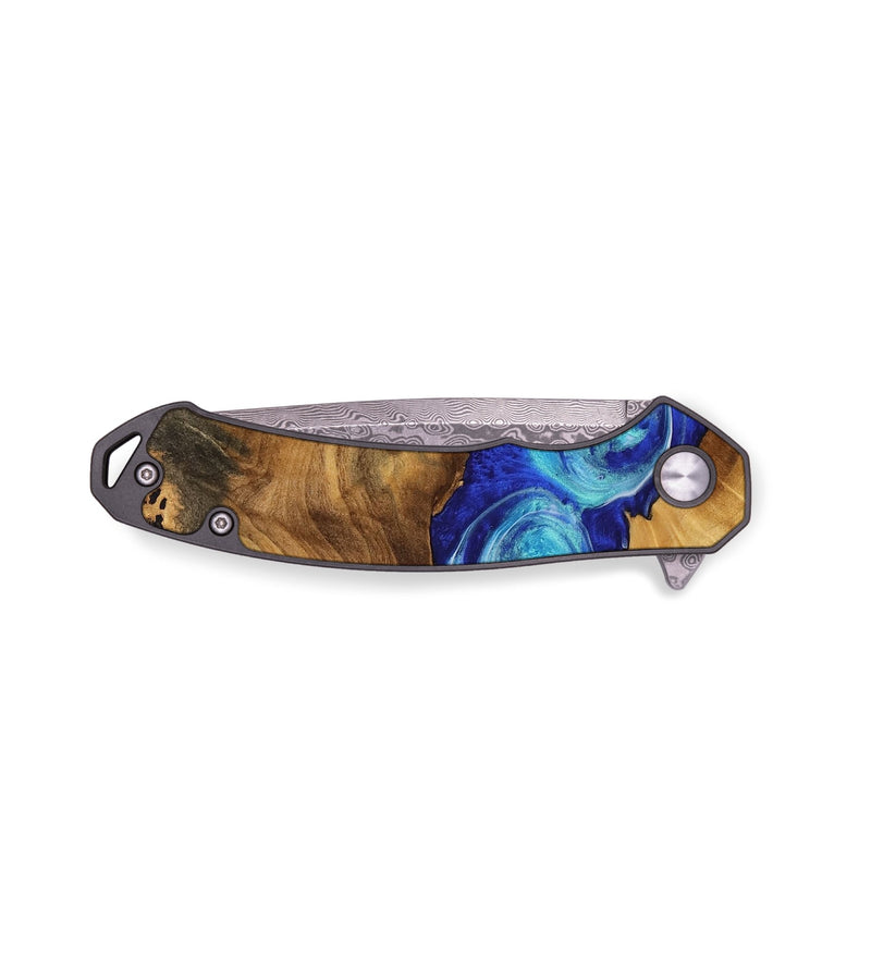 EDC Wood Pocket Knife - Kiarra (Blue, 750146)