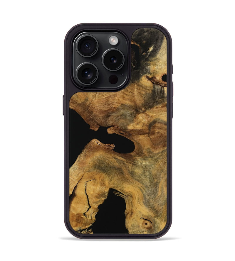 iPhone 15 Pro Wood Phone Case - Shemar (Wood Burl, 750190)