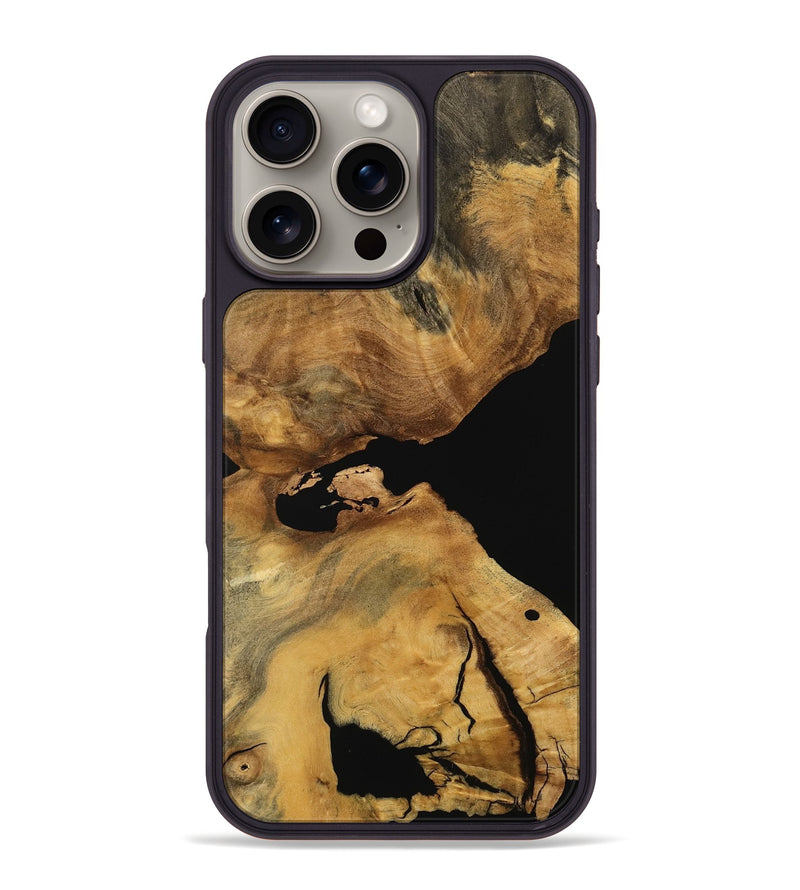iPhone 16 Pro Max Wood Phone Case - Emely (Wood Burl, 750192)