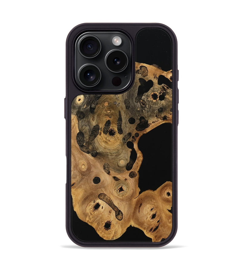 iPhone 16 Pro Wood Phone Case - Novah (Wood Burl, 750211)