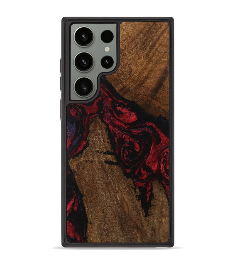 Galaxy S23 Ultra Wood Phone Case - Jon (Red, 750265)