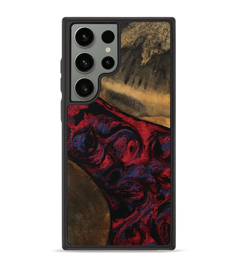 Galaxy S23 Ultra Wood Phone Case - Vaughn (Red, 750272)