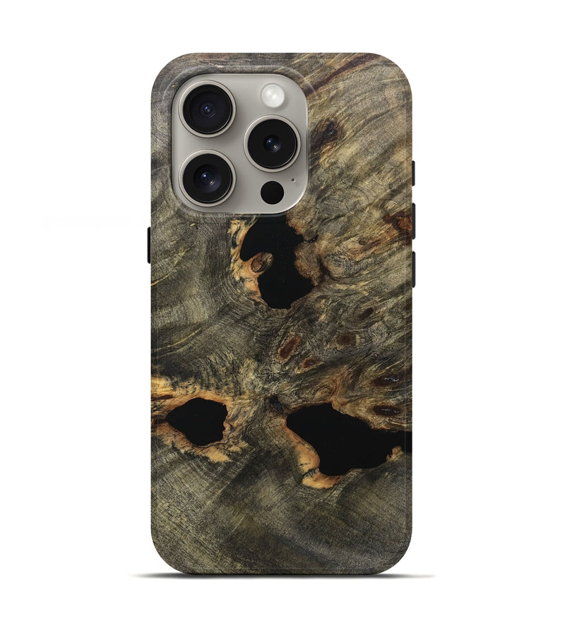 iPhone 16 Pro Wood Live Edge Phone Case - Hayley (Wood Burl, 750314)
