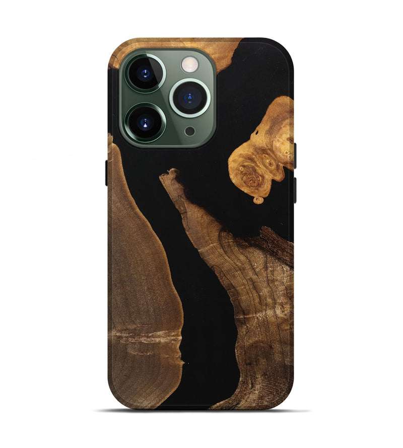 iPhone 13 Pro Wood Live Edge Phone Case - Newton (Wood Burl, 750315)