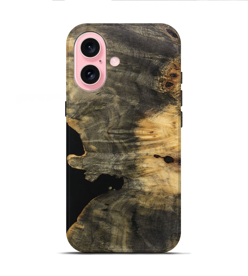 iPhone 16 Wood Live Edge Phone Case - Abram (Wood Burl, 750316)
