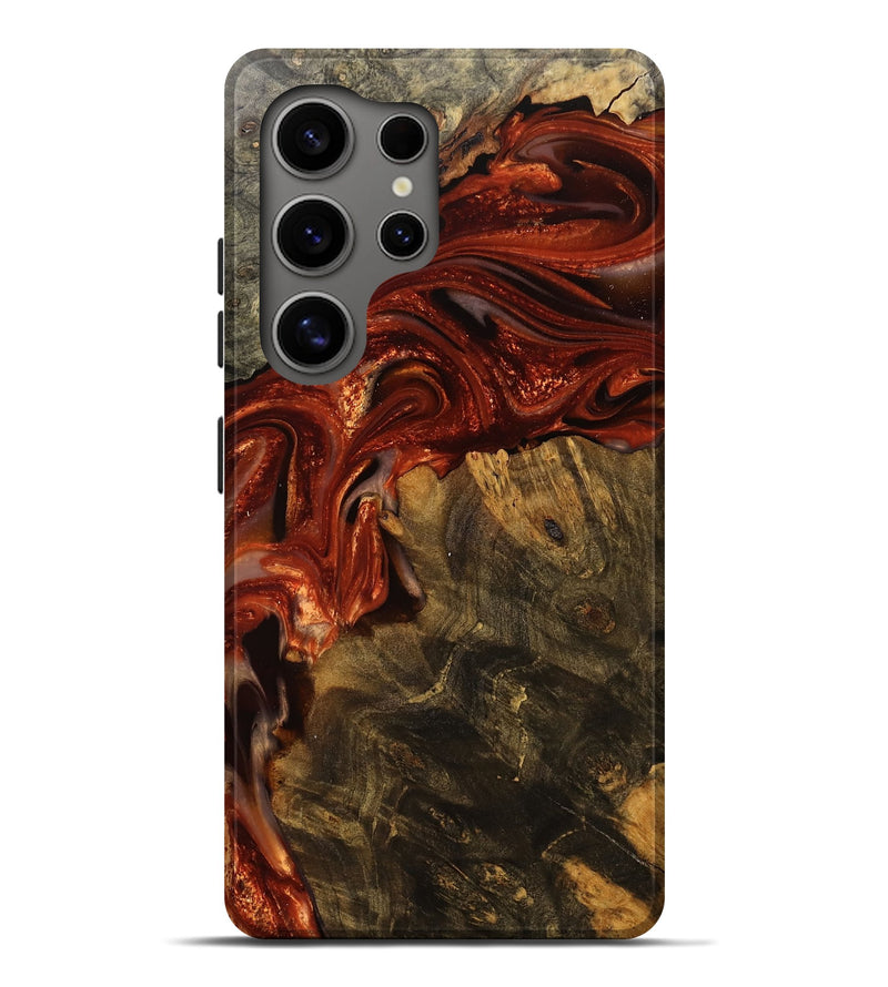 Galaxy S25 Ultra Wood Live Edge Phone Case - Emile (Red, 750320)