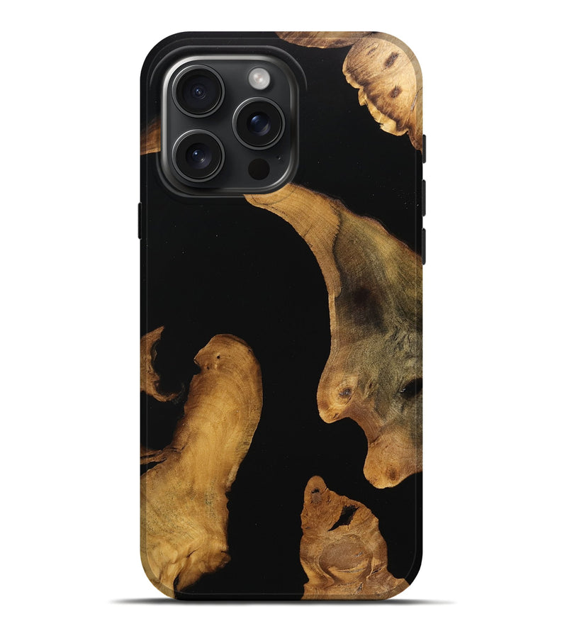 iPhone 16 Pro Max Wood Live Edge Phone Case - Clay (Wood Burl, 750321)
