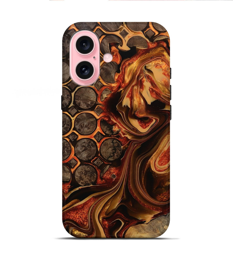 iPhone 16 Wood Live Edge Phone Case - Odessa (Pattern, 750341)