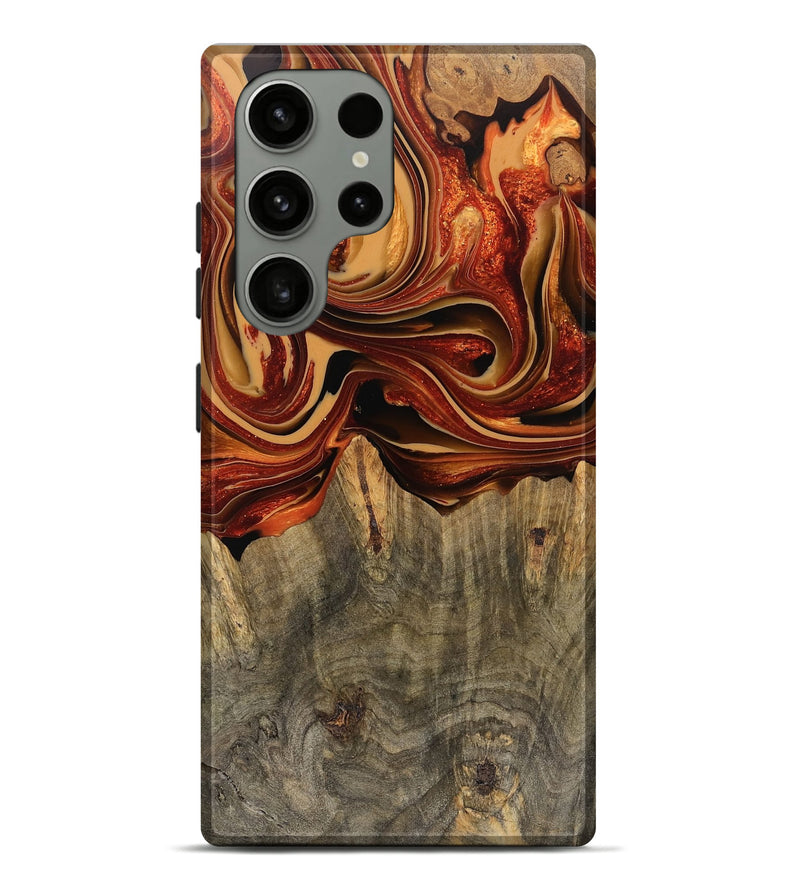 Galaxy S23 Ultra Wood Live Edge Phone Case - Glynis (Red, 750345)
