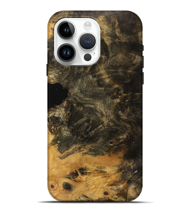 iPhone 15 Pro Max Wood Live Edge Phone Case - Robin (Wood Burl, 750346)