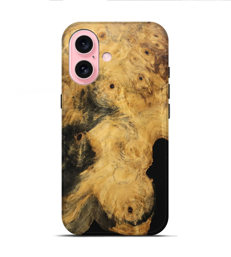 iPhone 16 Wood Live Edge Phone Case - Rayna (Wood Burl, 750349)