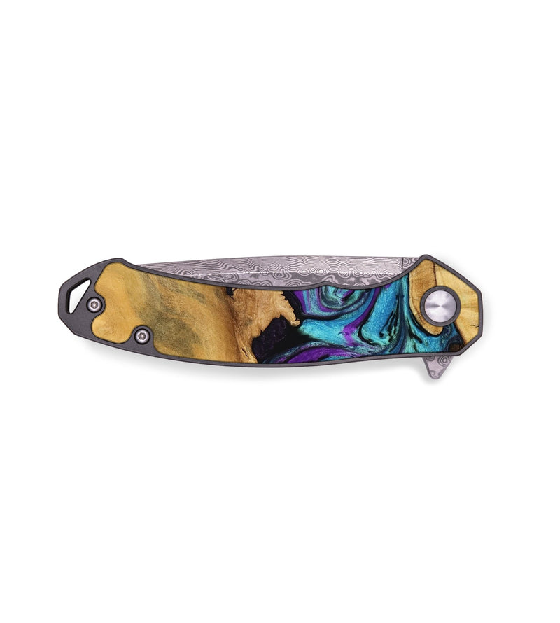 EDC Wood Pocket Knife - Alexys (Purple, 750487)