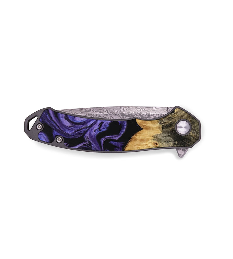 EDC Wood Pocket Knife - Aurora (Purple, 750514)