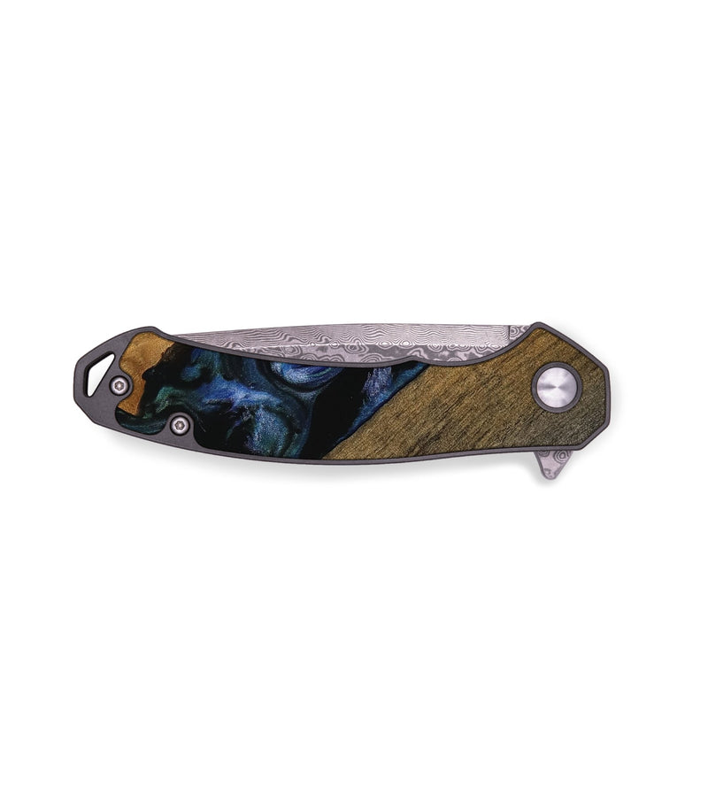 EDC Wood Pocket Knife - Zander (Blue, 750557)