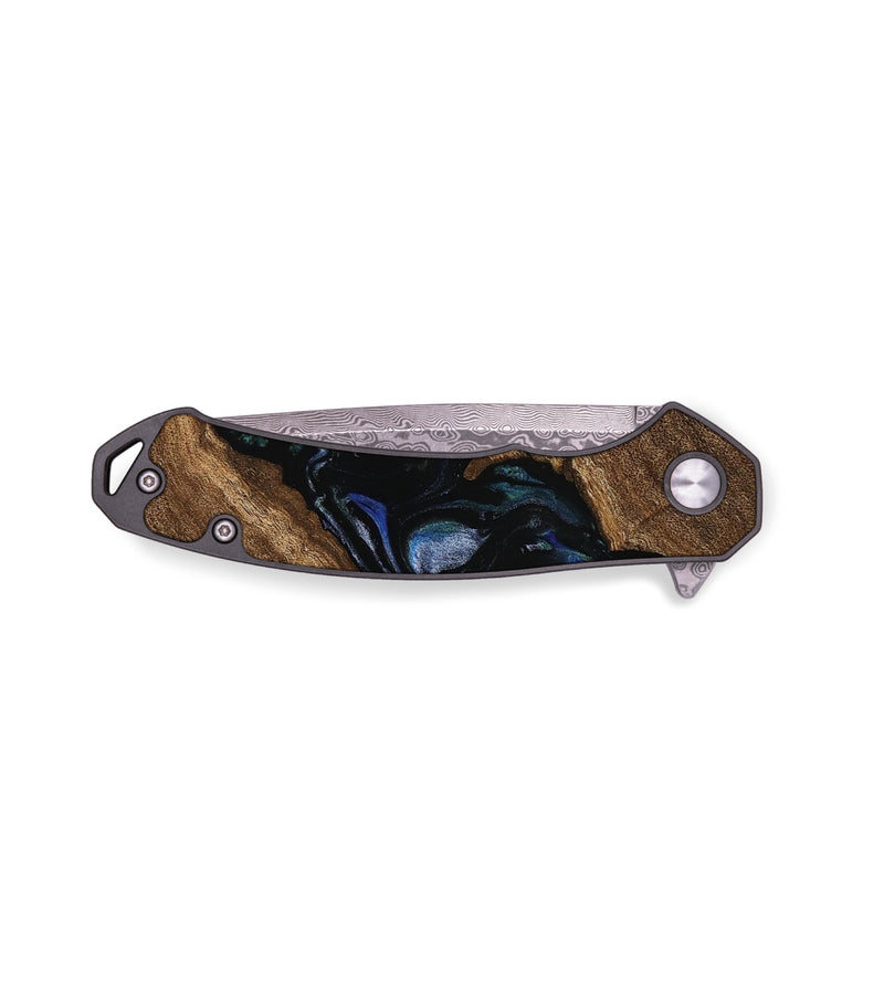 EDC Wood Pocket Knife - Lutie (Blue, 750694)