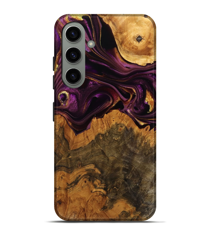 Galaxy S24 Plus Wood Live Edge Phone Case - Hiram (Purple, 750723)