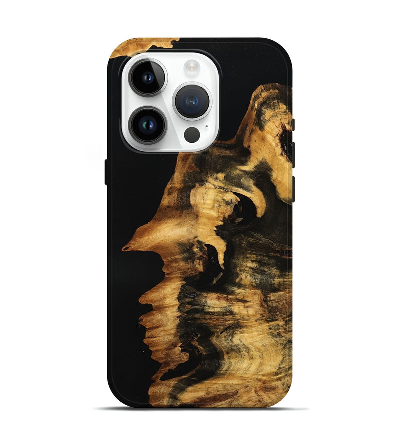 iPhone 15 Pro Wood Live Edge Phone Case - Malinda (Wood Burl, 750729)
