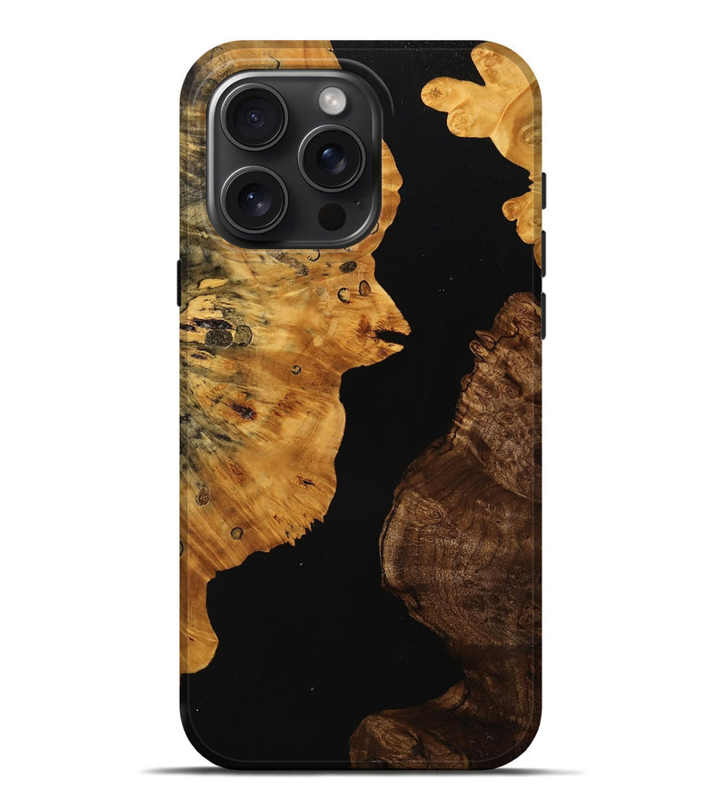 iPhone 16 Pro Max Wood Live Edge Phone Case - Fanny (Wood Burl, 750734)