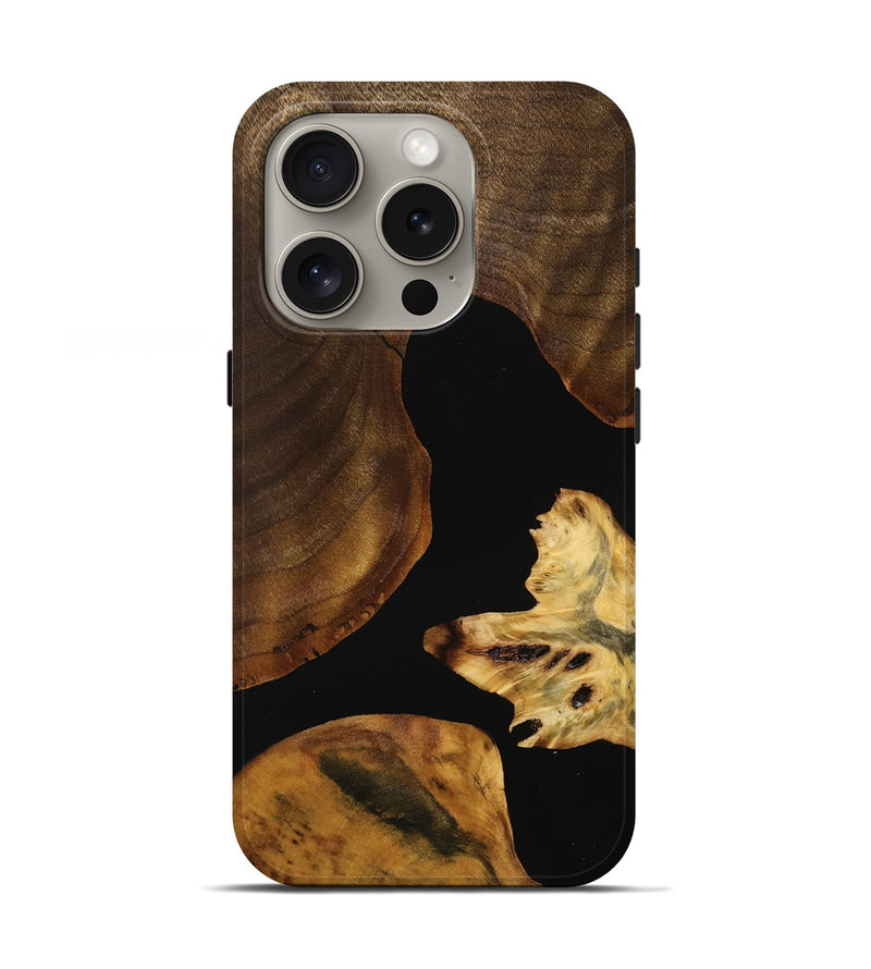 iPhone 16 Pro Wood Live Edge Phone Case - Keith (Wood Burl, 750736)