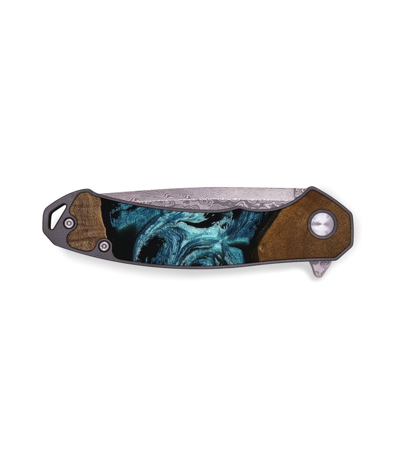 EDC Wood Pocket Knife - Sharla (Blue, 750787)