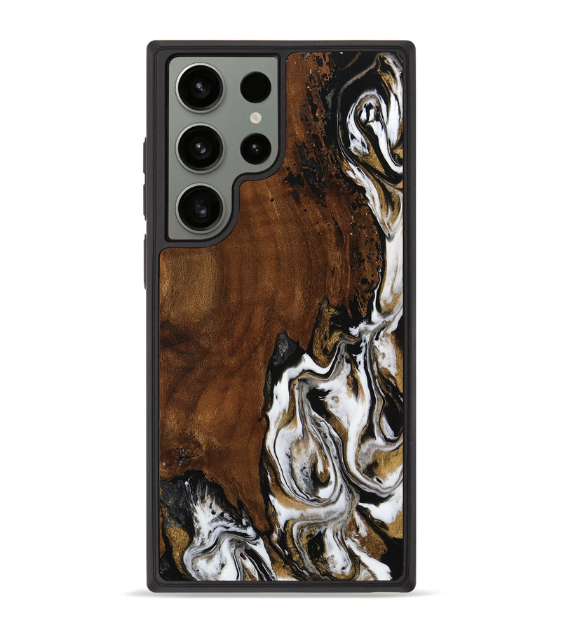 Galaxy S23 Ultra Wood Phone Case - Terence (Black & White, 750793)