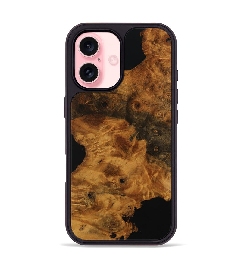 iPhone 16 Wood Phone Case - Leyla (Wood Burl, 750816)
