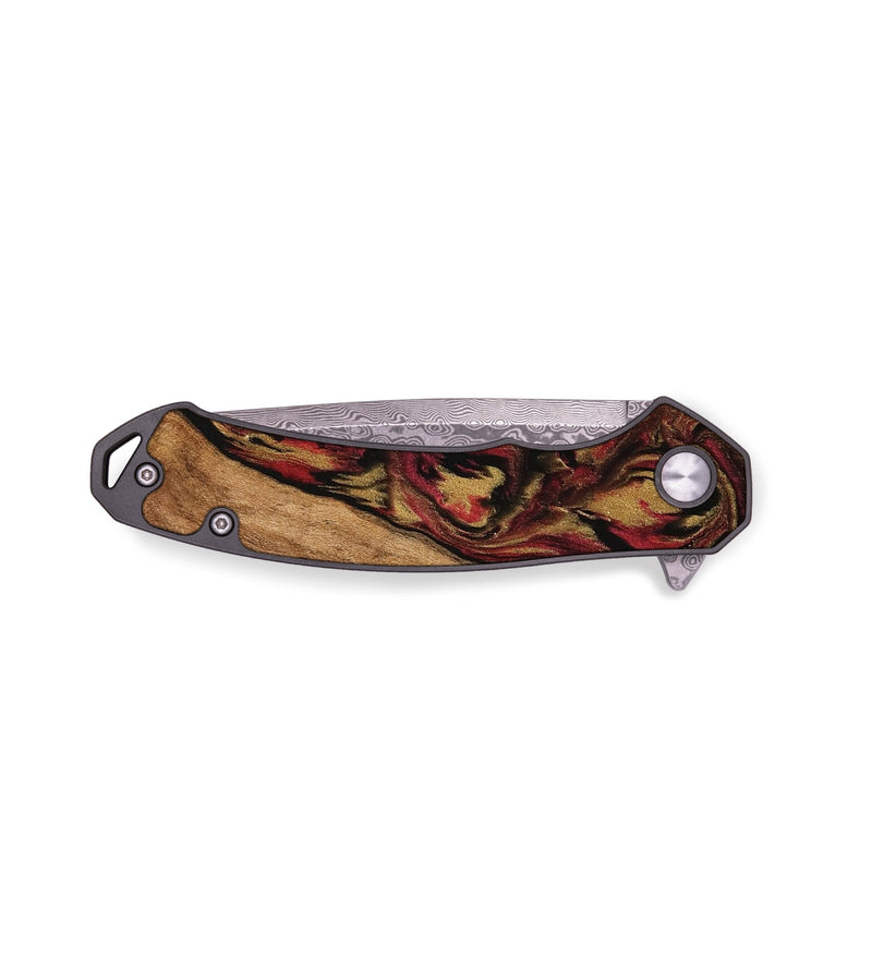EDC Wood Pocket Knife - Jaclyn (Red, 750873)