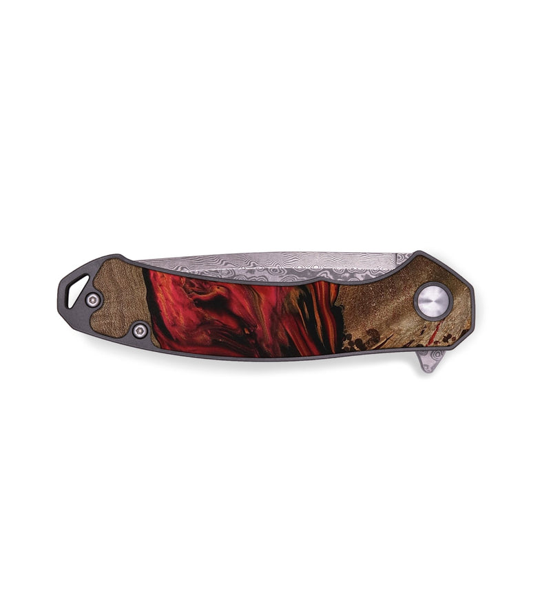 EDC Wood Pocket Knife - Ginger (Red, 750961)