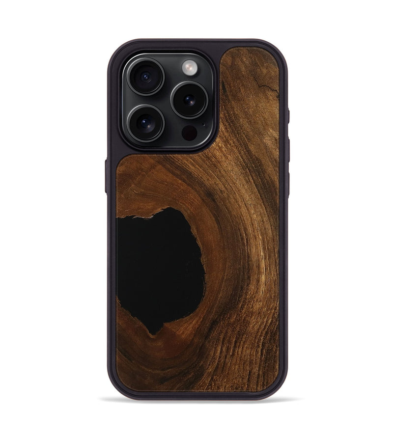 iPhone 15 Pro Wood Phone Case - Jessi (Wood Burl, 751091)