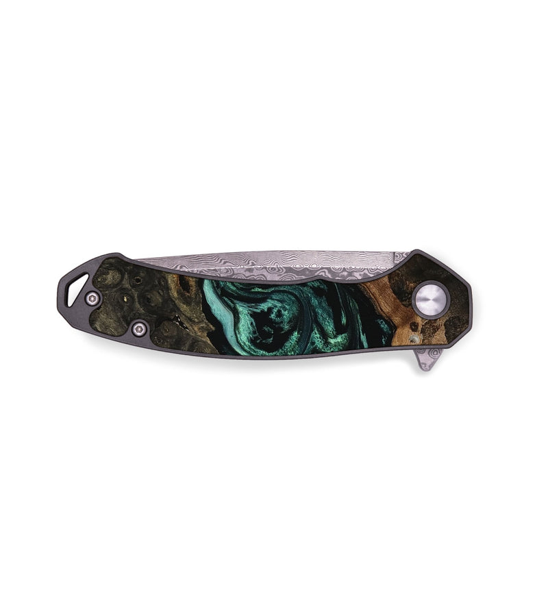 EDC Wood Pocket Knife - Gust (Green, 751232)