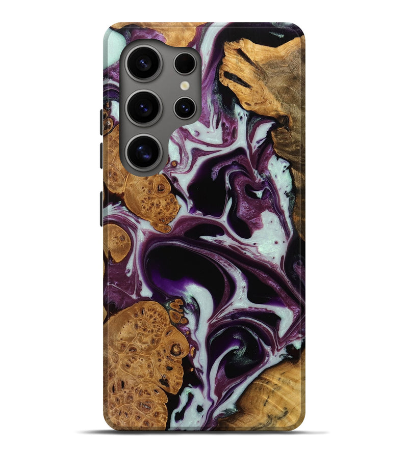 Galaxy S25 Ultra Wood Live Edge Phone Case - Marley (Purple, 751253)