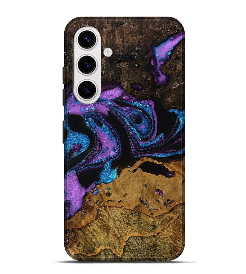 Galaxy S25 Plus Wood Live Edge Phone Case - Rhonda (Purple, 751262)