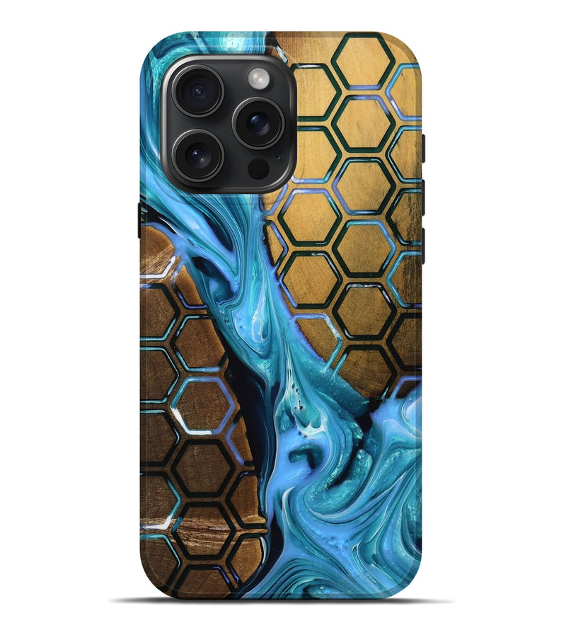 iPhone 16 Pro Max Wood Live Edge Phone Case - Wells (Pattern, 751268)