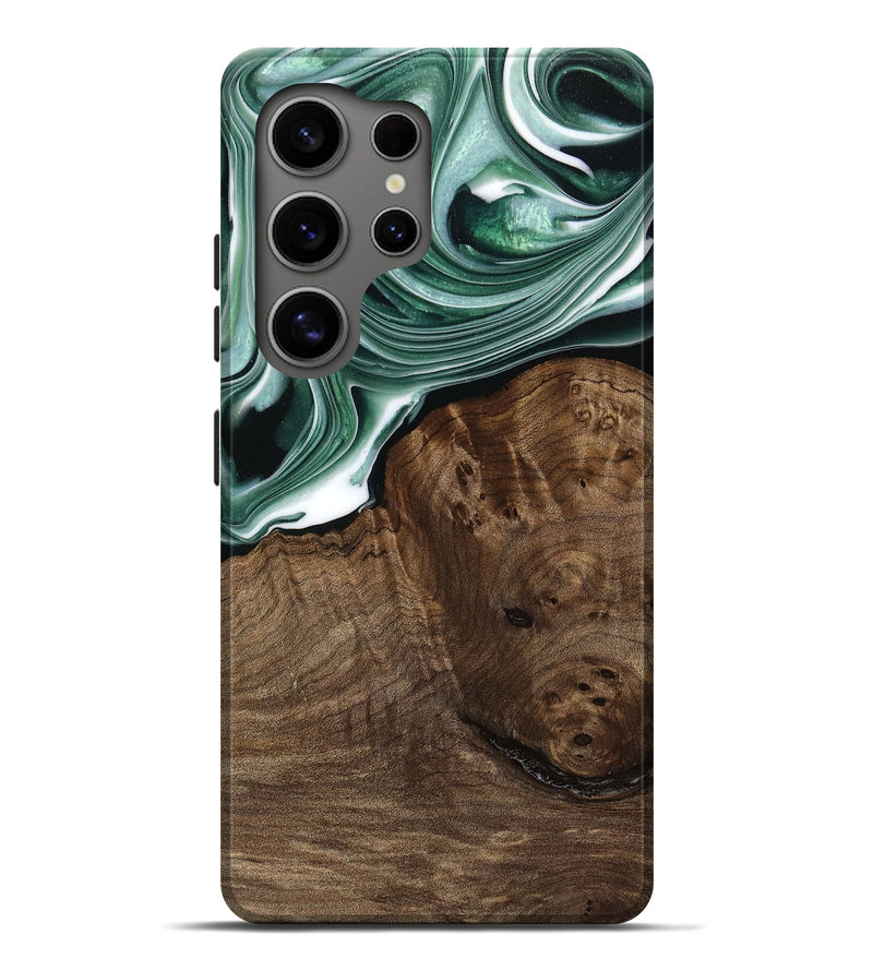 Galaxy S25 Ultra Wood Live Edge Phone Case - Korey (Green, 751280)