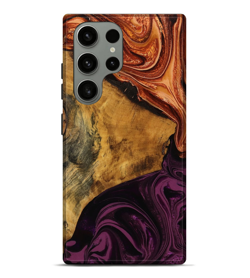 Galaxy S23 Ultra Wood Live Edge Phone Case - Junious (Red, 751288)