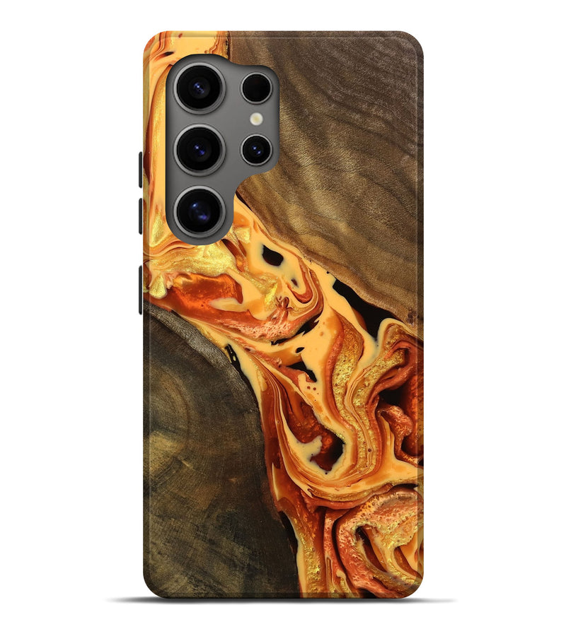 Galaxy S25 Ultra Wood Live Edge Phone Case - Allene (Red, 751299)