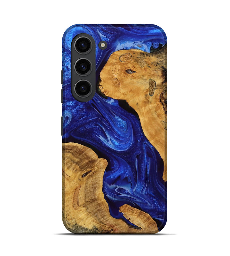 Galaxy S23 Wood Live Edge Phone Case - Jeannie (Blue, 751303)