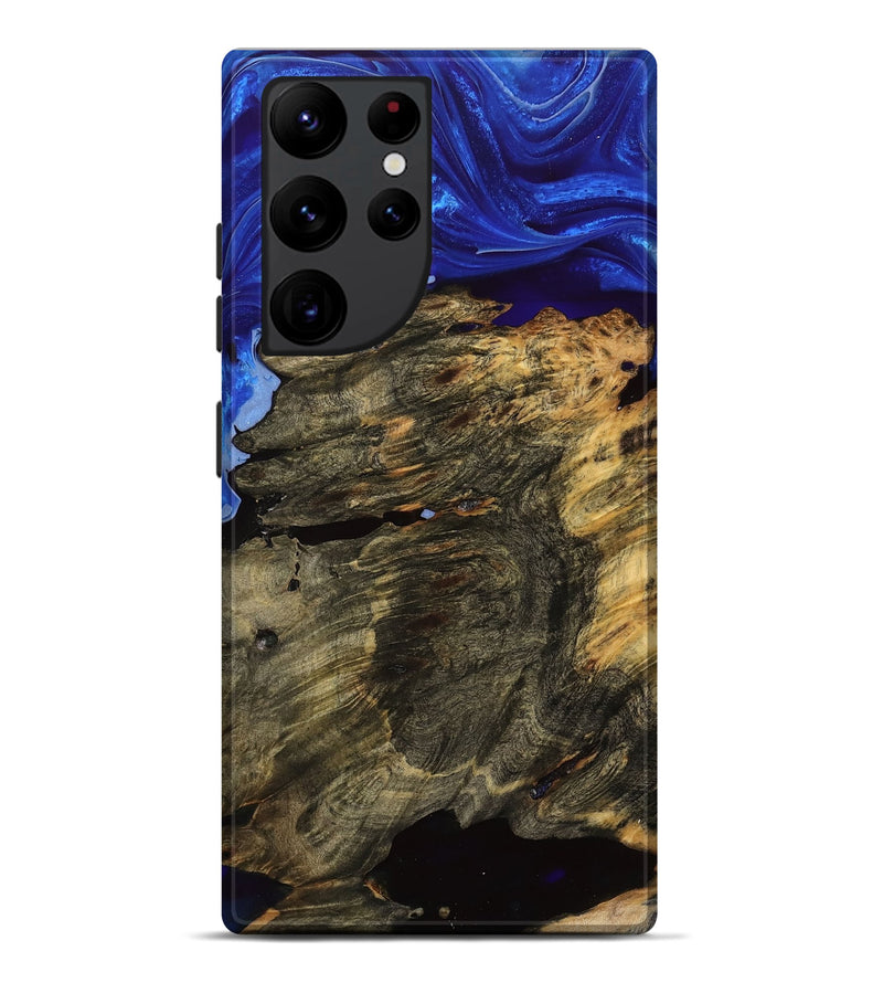 Galaxy S22 Ultra Wood Live Edge Phone Case - Dusty (Blue, 751309)