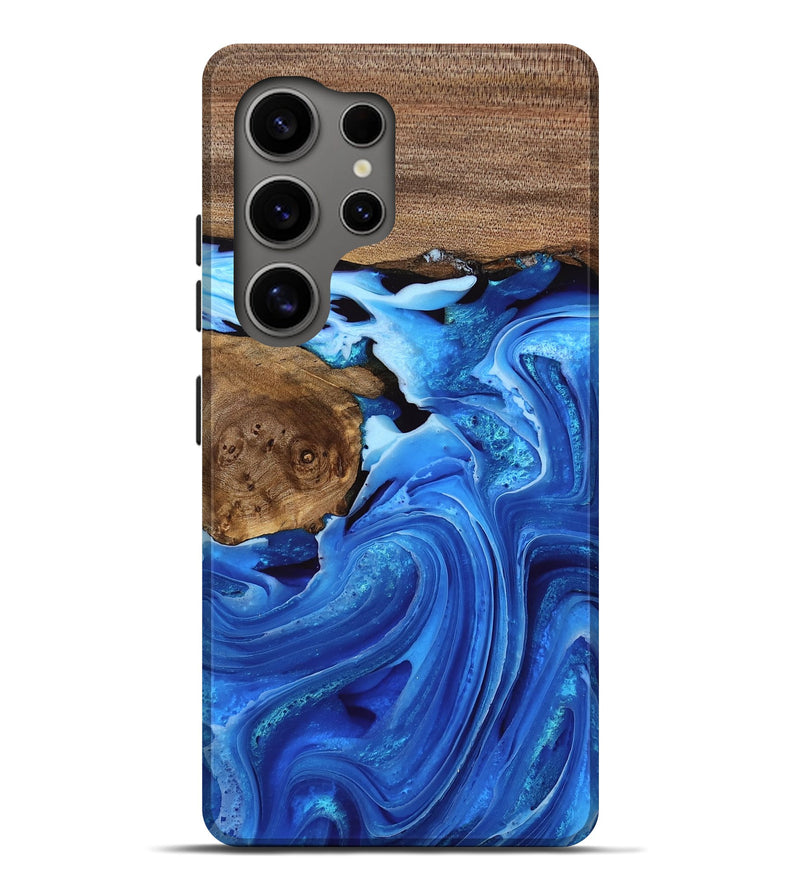 Galaxy S25 Ultra Wood Live Edge Phone Case - Jordy (Blue, 751326)