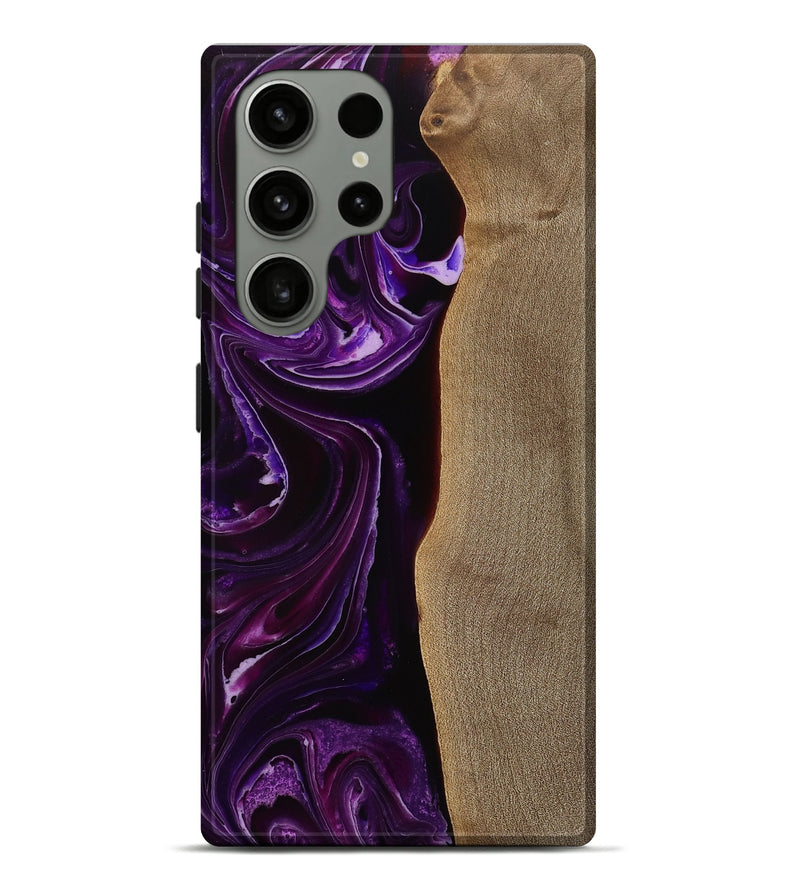 Galaxy S23 Ultra Wood Live Edge Phone Case - Sophia (Purple, 751334)