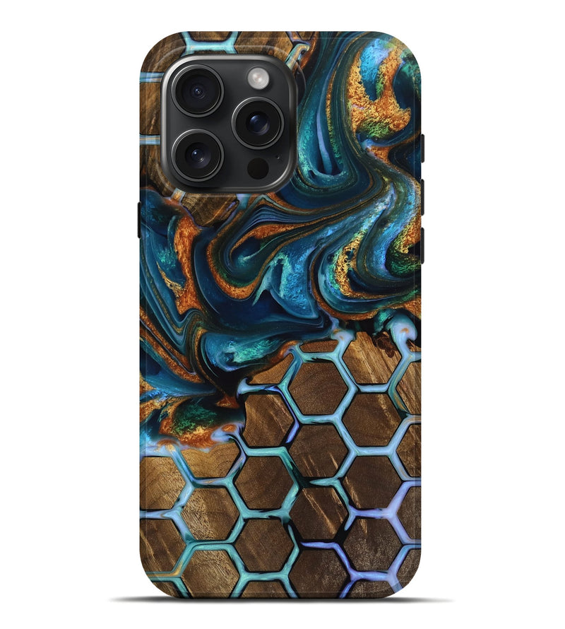 iPhone 16 Pro Max Wood Live Edge Phone Case - Casie (Pattern, 751346)