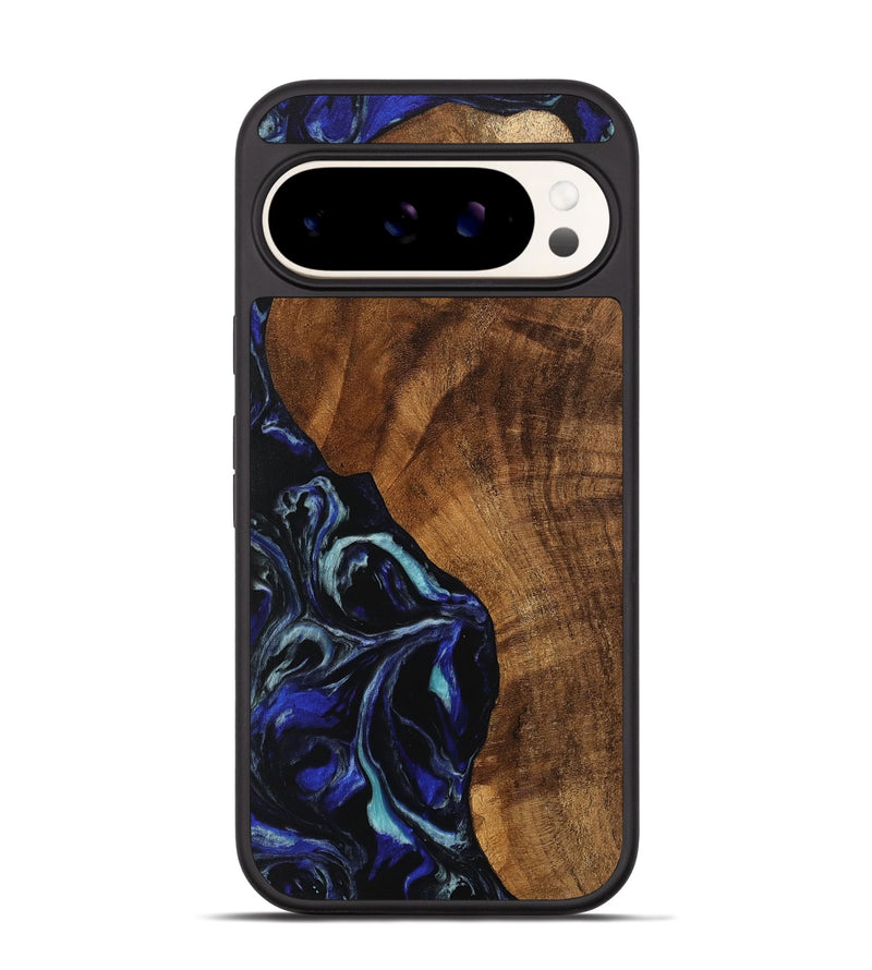 Pixel 9 Wood Phone Case - Cale (Blue, 751463)