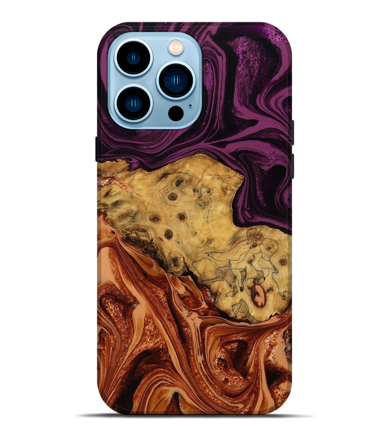 iPhone 14 Pro Max Wood Live Edge Phone Case - Violet (The Lab, 751532)
