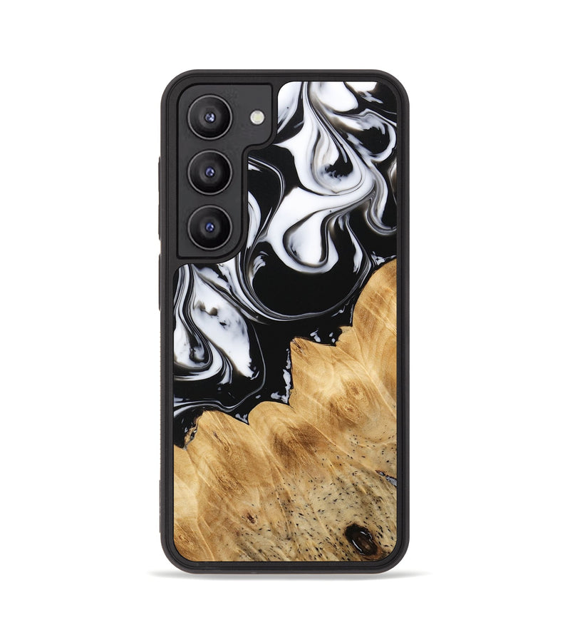 Galaxy S23 Wood Phone Case - Austyn (Black & White, 751546)