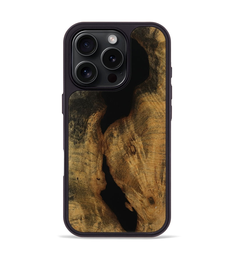iPhone 16 Pro Wood Phone Case - Rose (Wood Burl, 751575)
