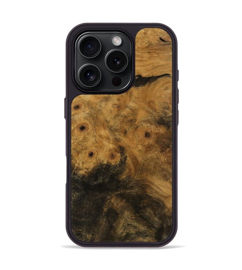 iPhone 16 Pro Wood Phone Case - Kristen (Wood Burl, 751593)