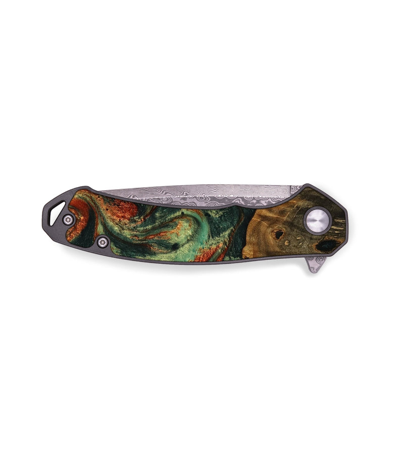 EDC Wood Pocket Knife - Vallie (Green, 751601)