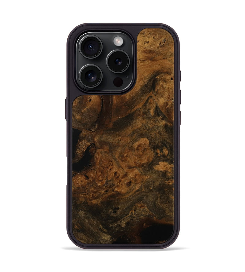 iPhone 16 Pro Wood Phone Case - Hiram (Wood Burl, 751606)