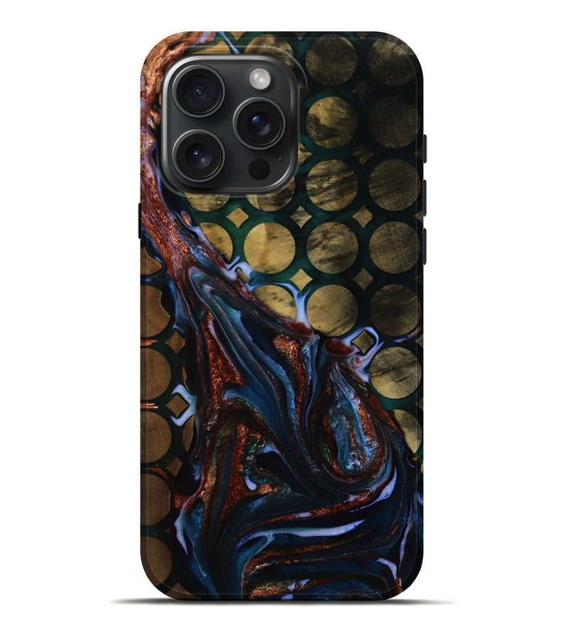 iPhone 16 Pro Max Wood Live Edge Phone Case - Floyd (Pattern, 751665)