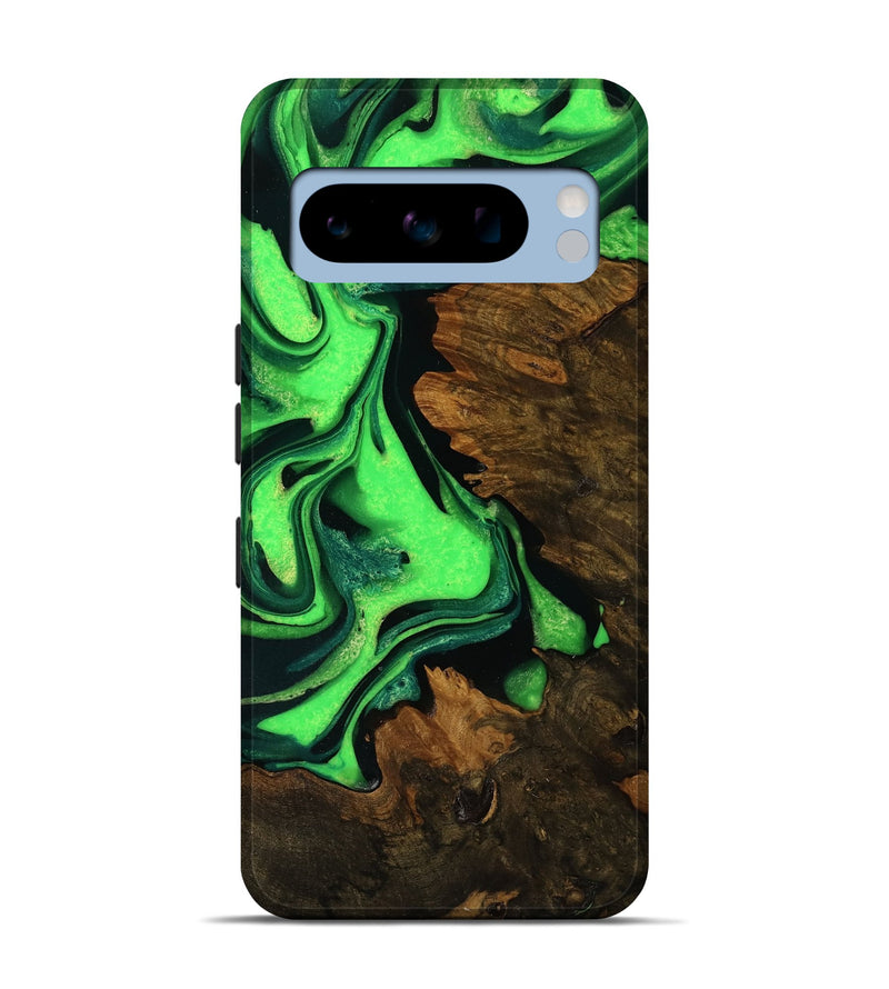 Pixel 8 Pro Wood Live Edge Phone Case - Latasha (Green, 751677)